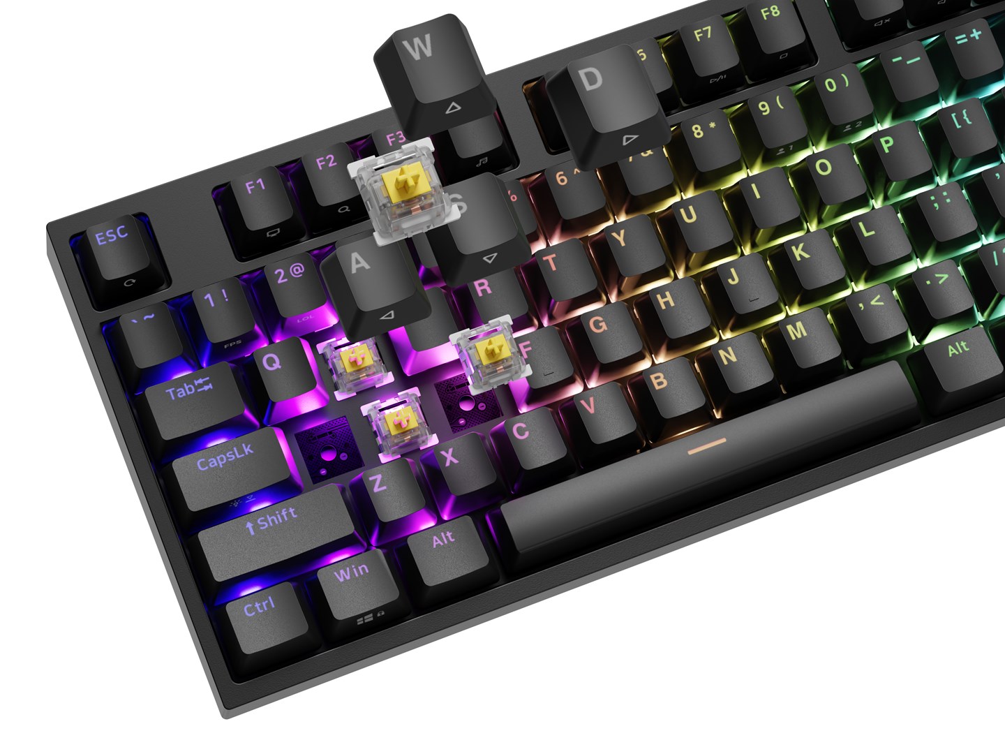 GENESIS THOR 404 keyboard Universal USB QWERTY English Black - Afbeelding 19