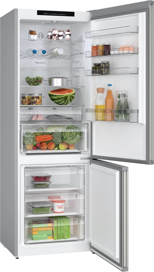 Bosch Serie 4 KGN492IDF fridge-freezer Freestanding 440 L D Stainless steel - Afbeelding 2