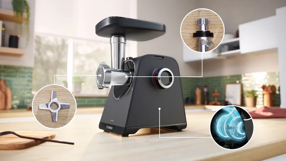 Bosch MFWS430B mincer 1900 W Black, Silver - Afbeelding 3