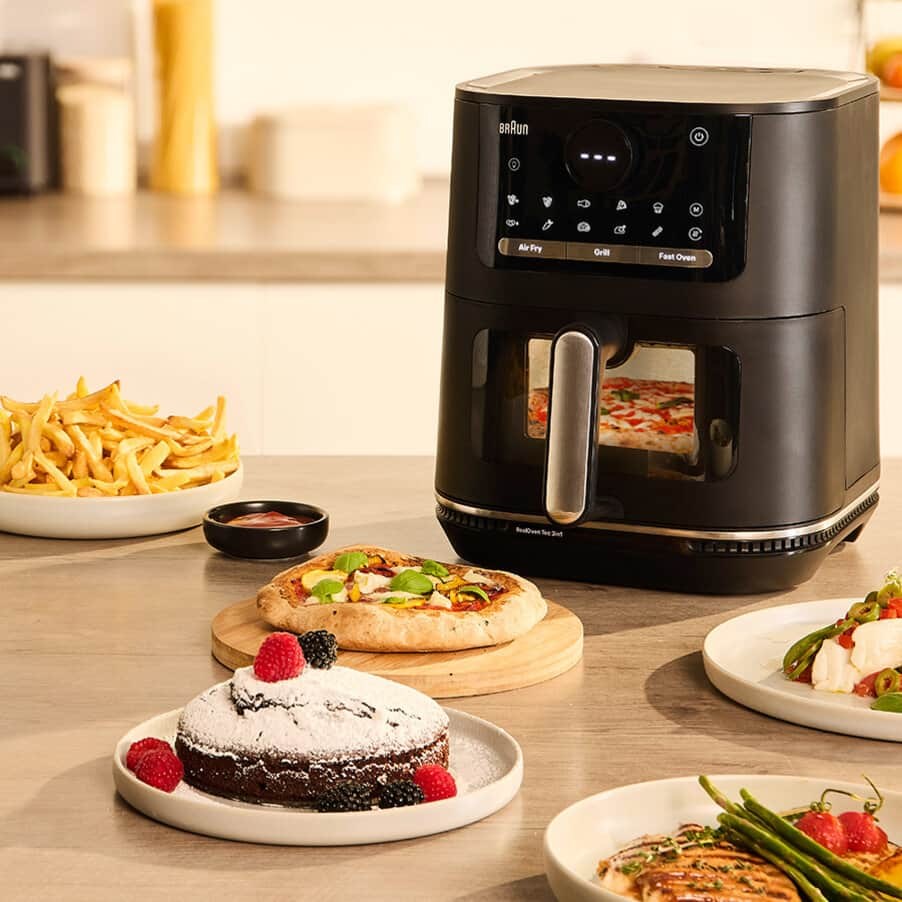 Braun HF 5075 Single Stand-alone 2000 W Hot air fryer Black, Grey - Afbeelding 9