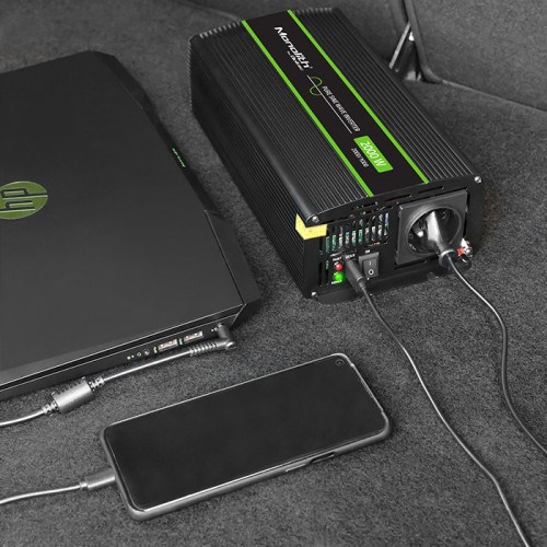 Qoltec Monolith power adapter/inverter Auto 2000 W Black - Afbeelding 10