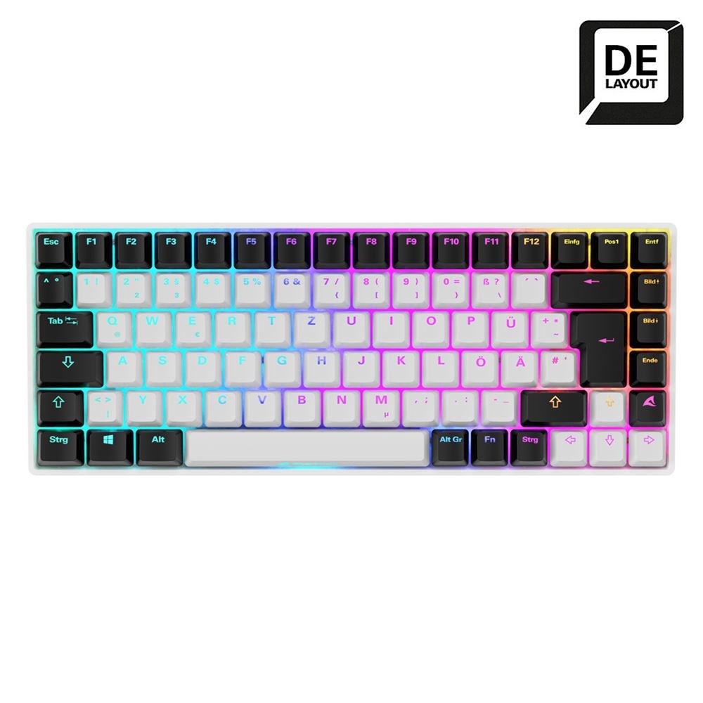 Sharkoon SKILLER SGK50 S3 keyboard Gaming USB QWERTZ German White
