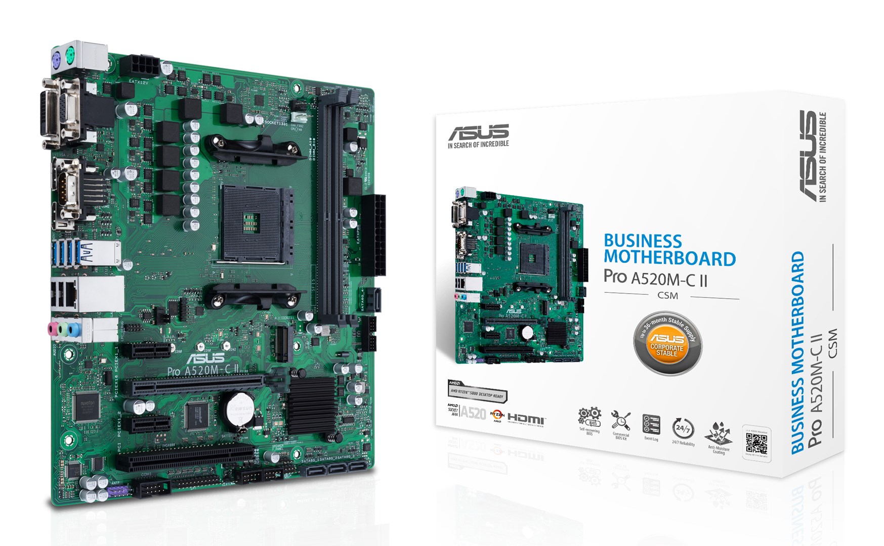 ASUS PRO A520M-C II/CSM AMD A520 Socket AM4 micro ATX - Afbeelding 9