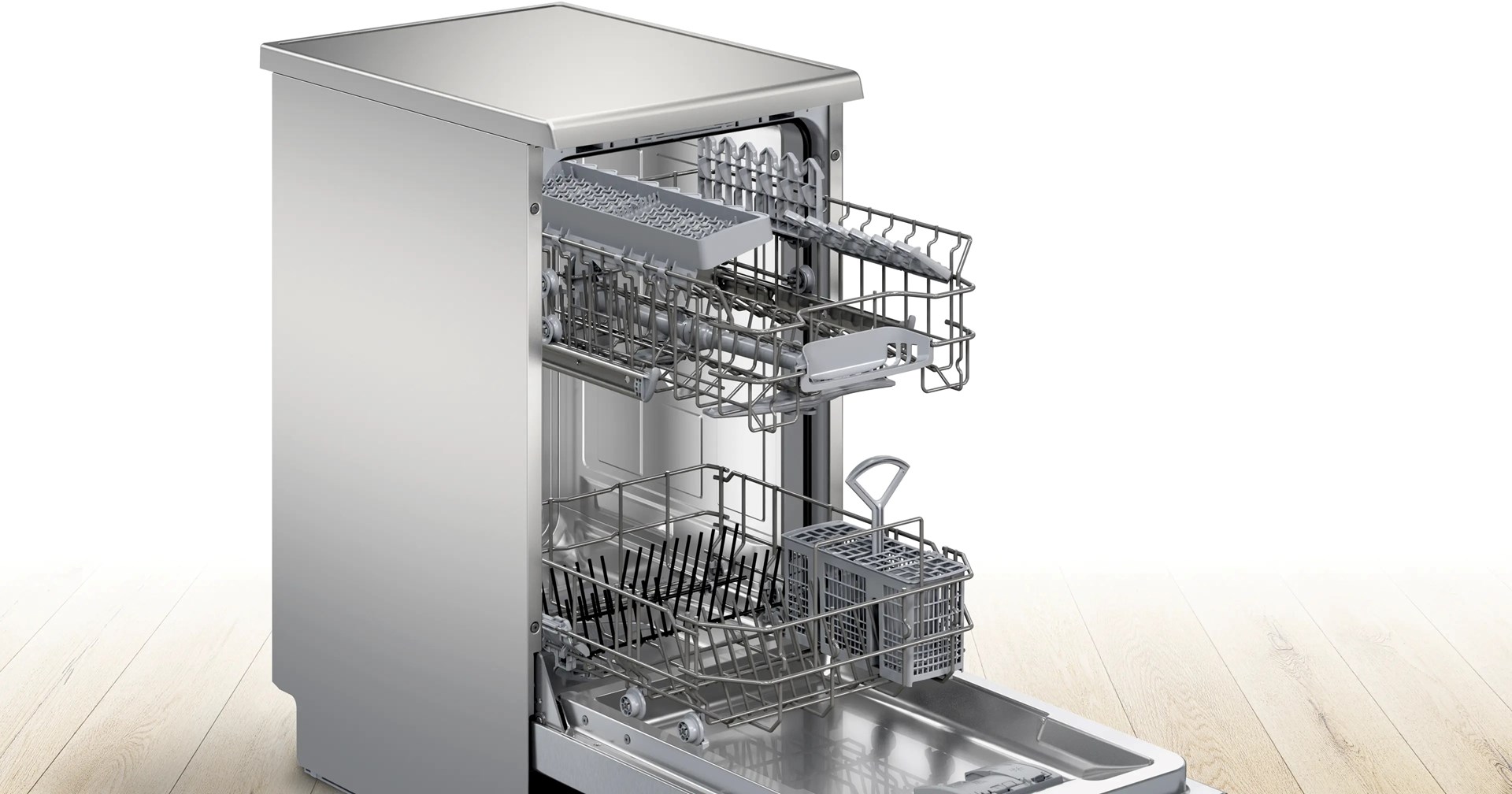 Bosch SPS2HKI02E Freestanding dishwasher 45 cm Brushed steel - Afbeelding 4