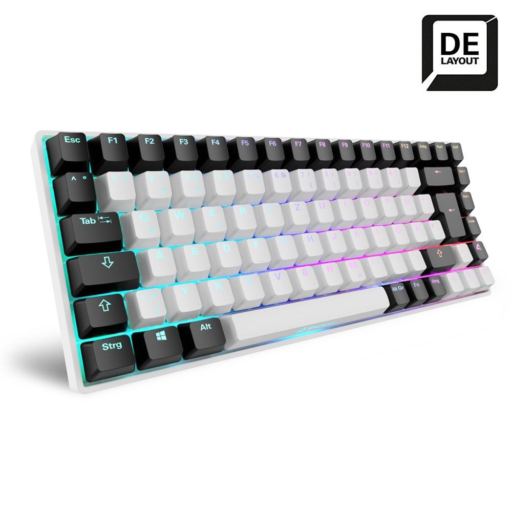 Sharkoon SKILLER SGK50 S3 keyboard Gaming USB QWERTZ German White - Afbeelding 3