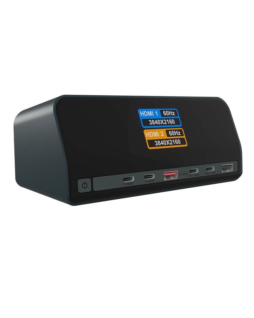ICY BOX Heart Dock 2300, 11-in-1 DockingStation with dual video output and LCD display - Afbeelding 2