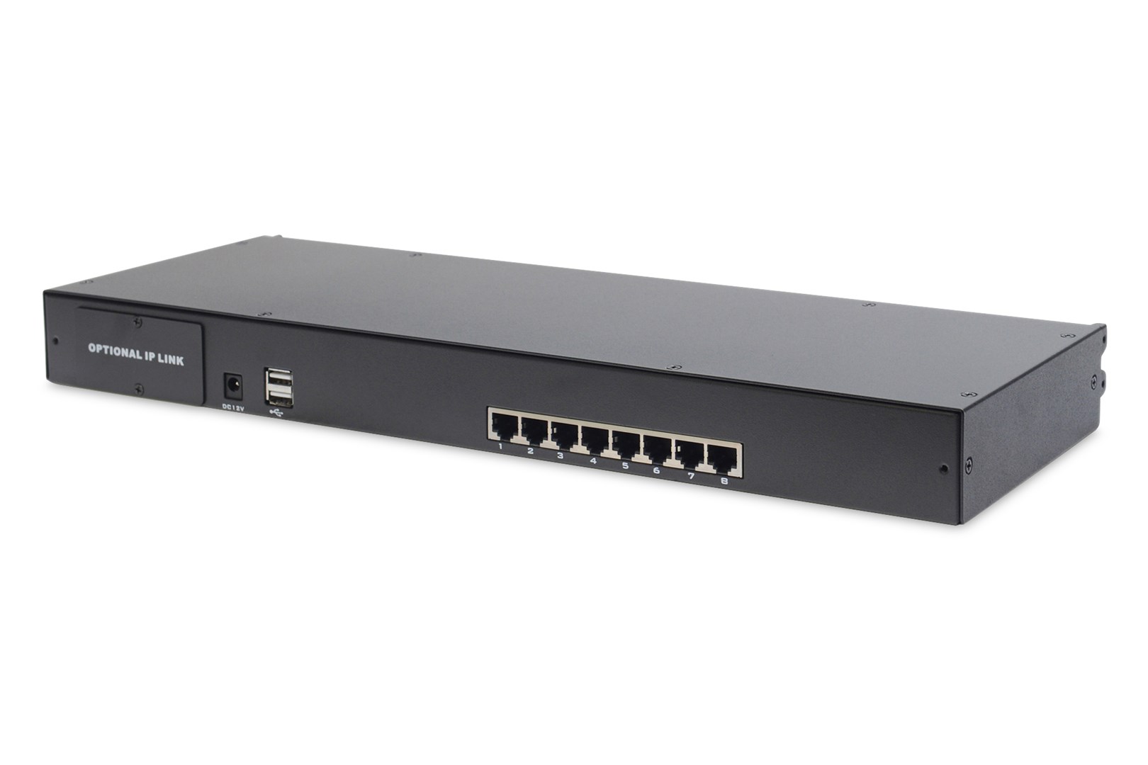 Digitus 19" LCD KVM Console, 8-Port Cat 5, german Keyboard - Afbeelding 8