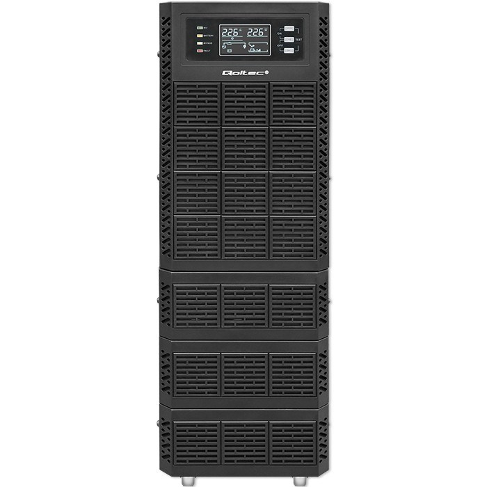 Qoltec 52284 Uninterruptible Power Supply UPS | 10kVA | 10000W | Power factor 1.0 | LCD | EPO | USB | On-line - Afbeelding 7