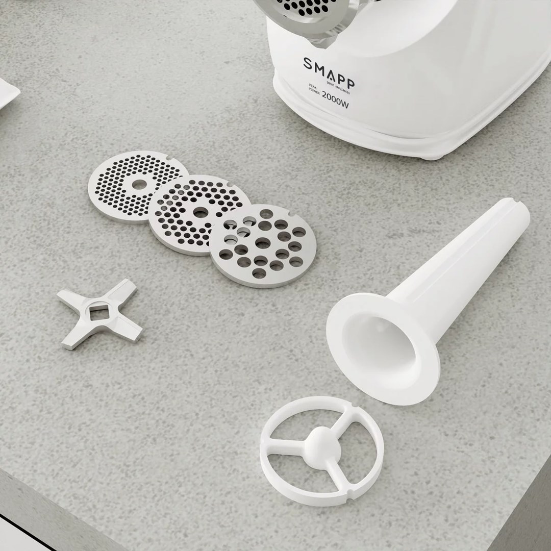 Mincer with shredder 489.81 SMAPP White - Afbeelding 3