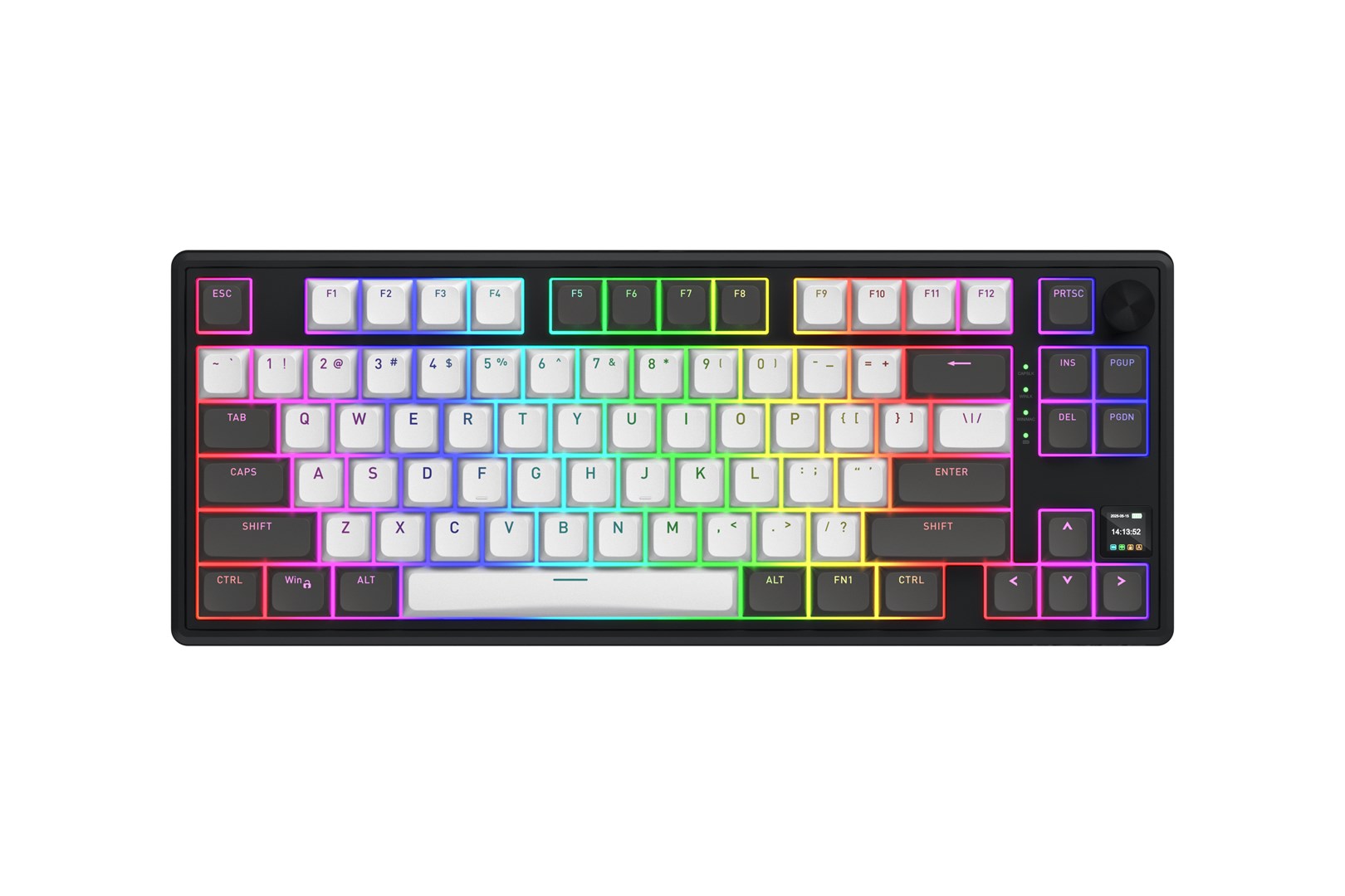 HATOR Skyfall Pro Wireless 80 keyboard Gaming USB + RF Wireless + Bluetooth QWERTY US English Black, Grey - Afbeelding 11