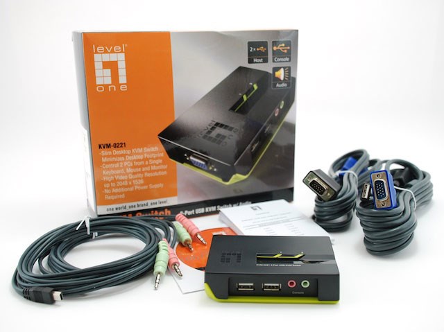 LevelOne 2-Port USB VGA KVM Switch, audio support - Afbeelding 23