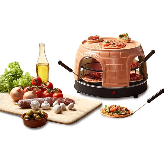 Emerio PO-116124 pizza maker/oven 8 pizza(s) 1500 W Black, Orange - Afbeelding 5