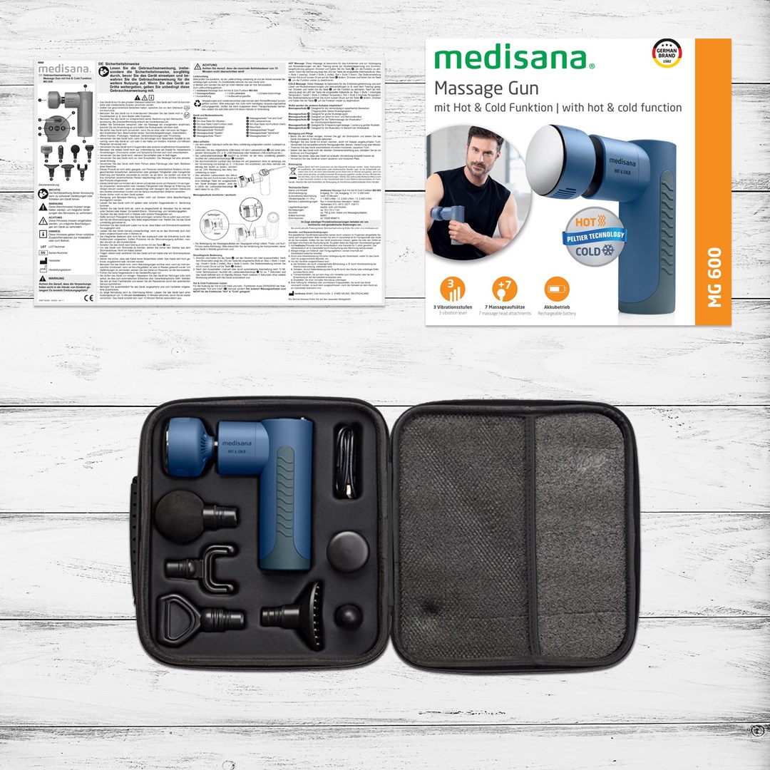 Medisana MG 600 massager Universal Black, Blue - Afbeelding 3