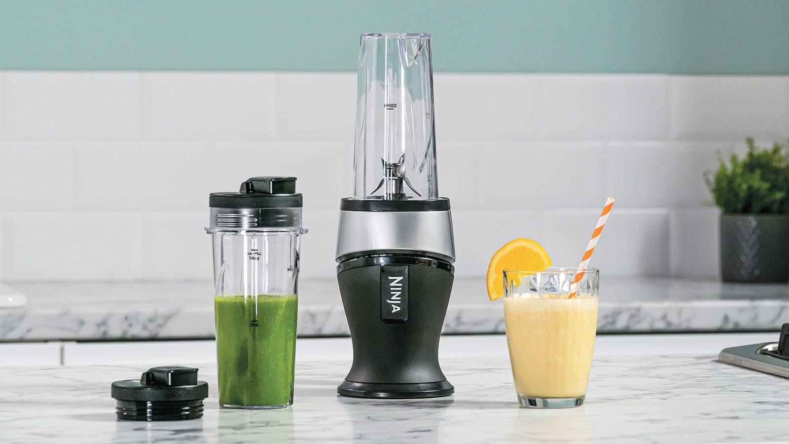 Ninja QB3001 0.47 L Tabletop blender 700 W Black, Silver - Afbeelding 4