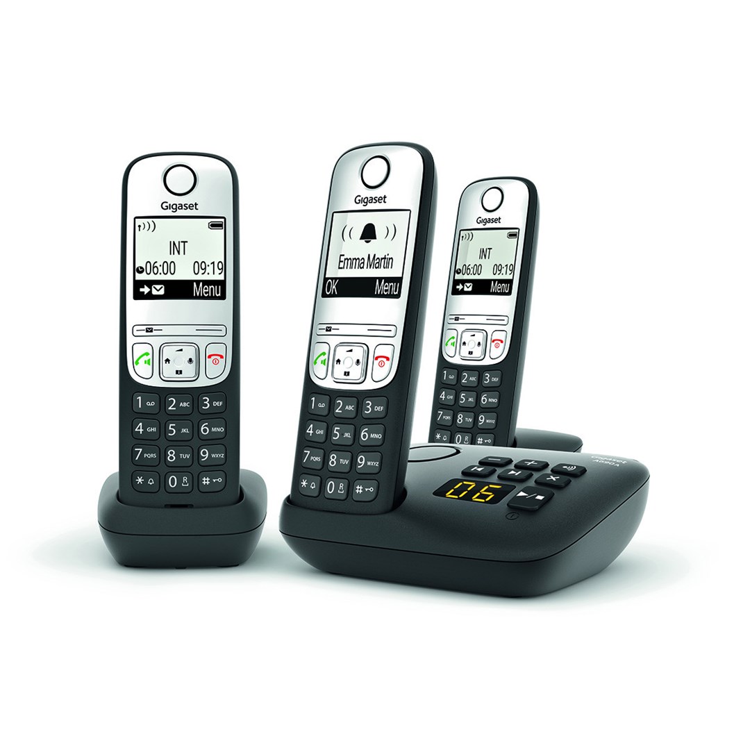 Gigaset A690 A Trio cordless phone black - Afbeelding 2