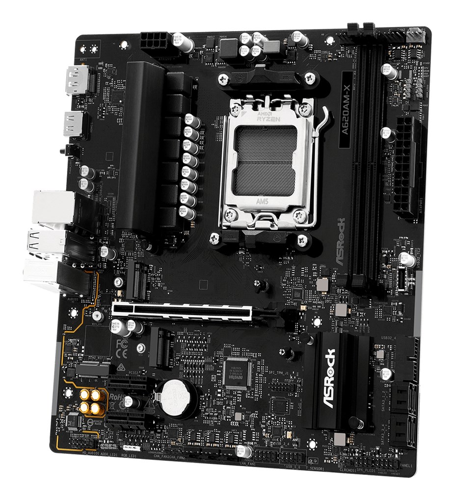 Asrock A620AM-X motherboard AMD A620 Socket AM5 micro ATX - Afbeelding 4