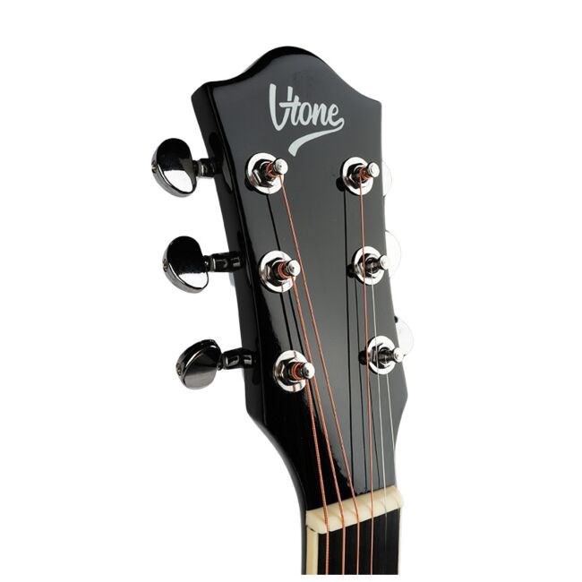 V-TONE AG Two BK - 4/4 acoustic guitar, black - Afbeelding 6