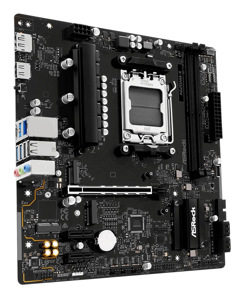 Asrock A620AM-X motherboard AMD A620 Socket AM5 micro ATX - Afbeelding 3