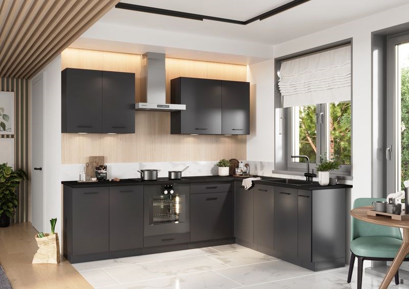 Cosmo Design ANIKA graphite/graphite 2.0/2.6 kitchen furniture set - Afbeelding 3