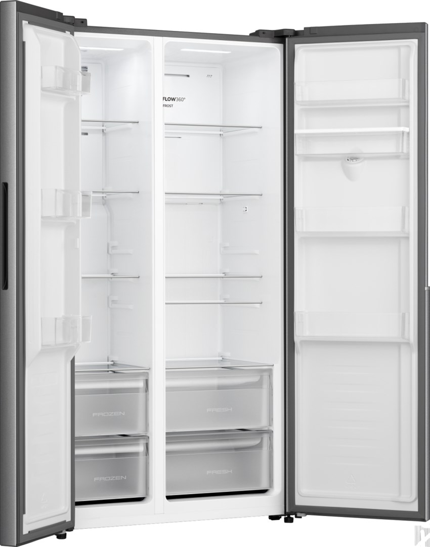 Gorenje NRS917E41XWD side-by-side refrigerator Freestanding 541 L E Stainless steel - Afbeelding 2