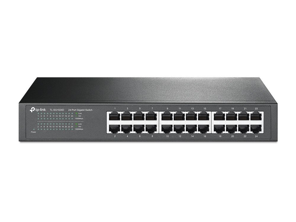 TP-Link TL-SG1024D network switch Unmanaged Gigabit Ethernet (10/100/1000) Grey - Afbeelding 6