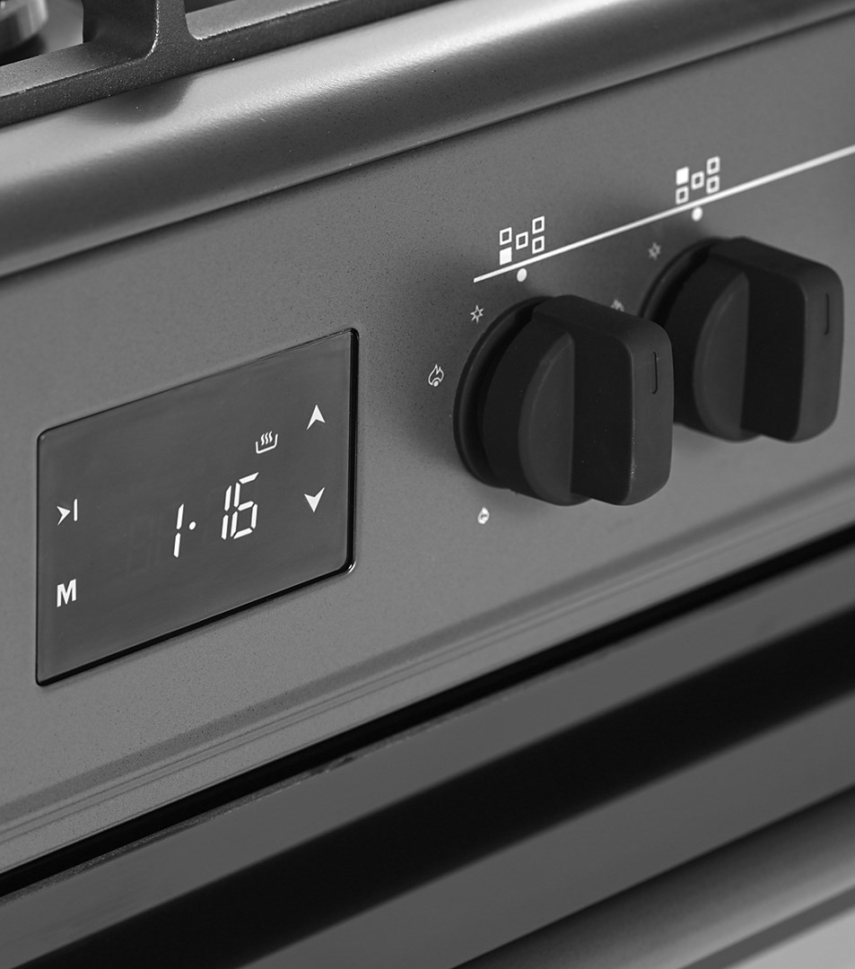 Ravanson KWGE-K90 Cheff Modern Black gas and electric cooker (black) - Afbeelding 5