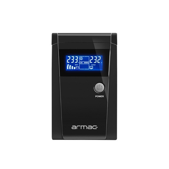 Armac O/850F/LCD uninterruptible power supply (UPS) Line-Interactive 0.85 kVA 450 W 2 AC outlet(s)