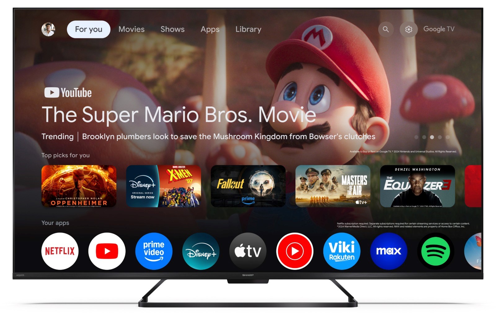 Sharp 43HR7265E TV 109,2 cm (43") 4K Ultra HD Smart TV Wi-Fi Black - Afbeelding 3