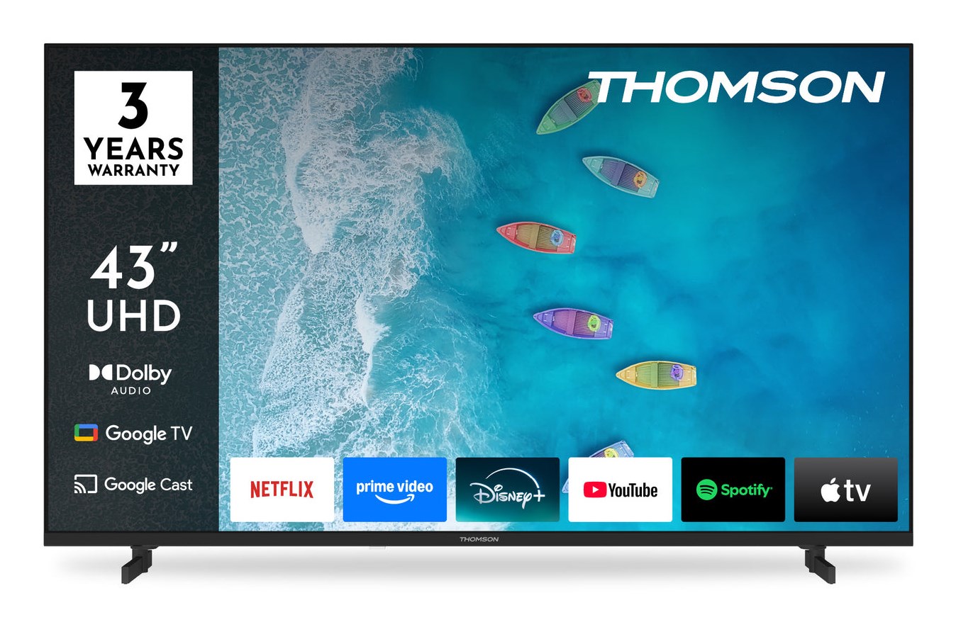 Thomson 43UG4S15 TV 109.2 cm (43") 4K Ultra HD Smart TV Wi-Fi Black