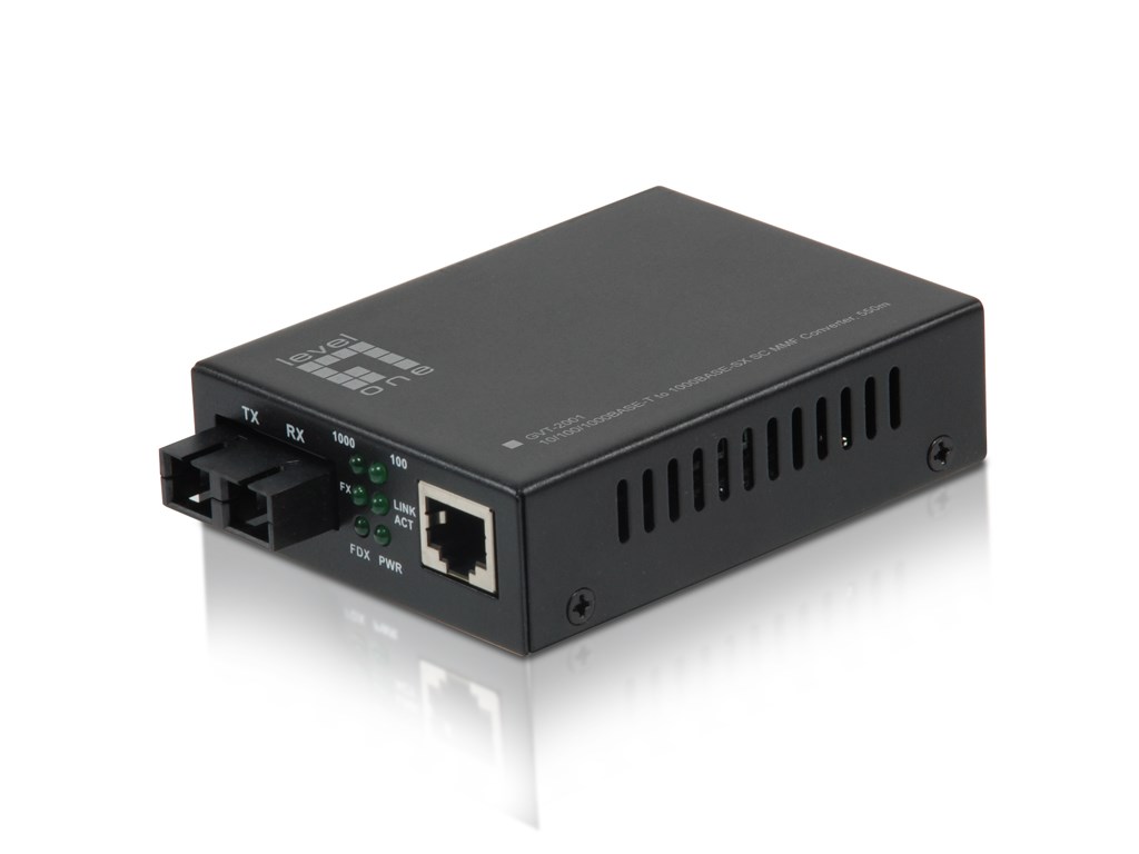 LevelOne RJ45 to SC Gigabit Media Converter, Multi-Mode Fiber, 550m - Afbeelding 5