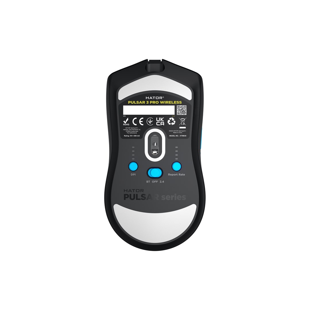 HATOR Pulsar 3 PRO Wireless mouse Gaming Right-hand RF Wireless + Bluetooth + USB Type-A Optical 30000 DPI - Afbeelding 9