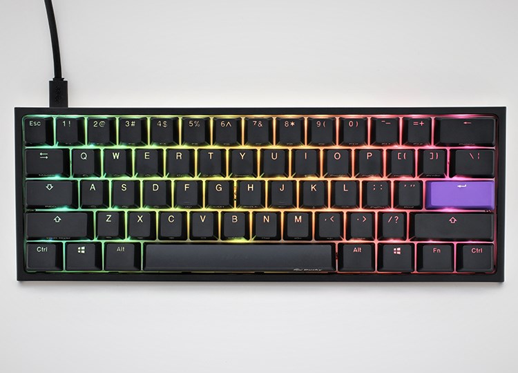 Ducky One 2 Mini RGB keyboard Gaming USB US English Black - Afbeelding 7