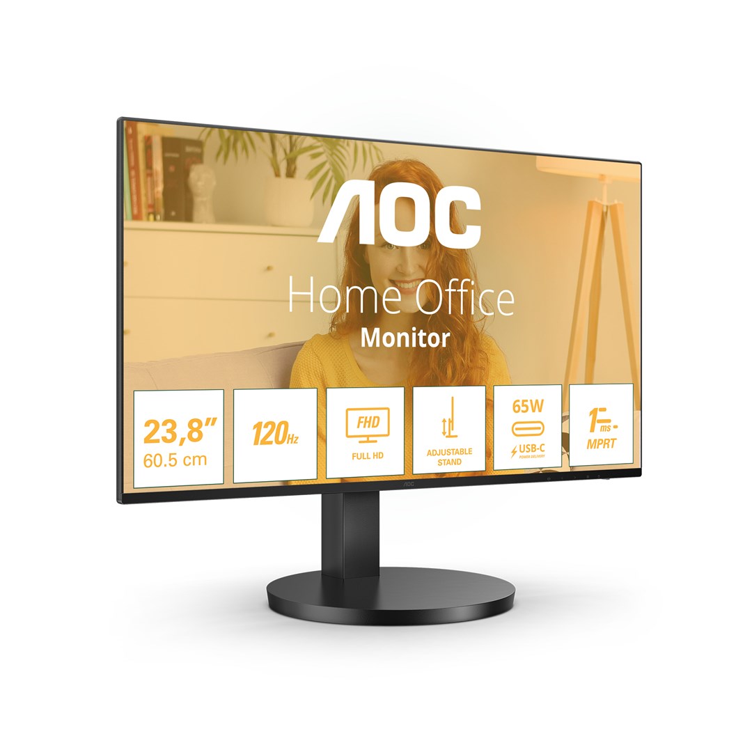 AOC B3 24B3CF2 computer monitor 60.5 cm (23.8") 1920 x 1080 pixels Full HD LED Black - Afbeelding 12