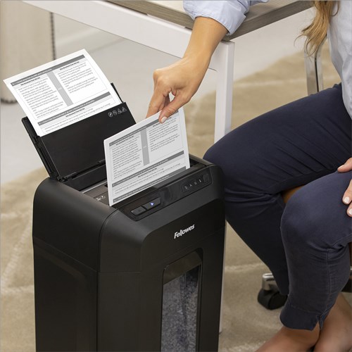 Fellowes AutoMax 90M paper shredder Micro-cut shredding Black - Afbeelding 15