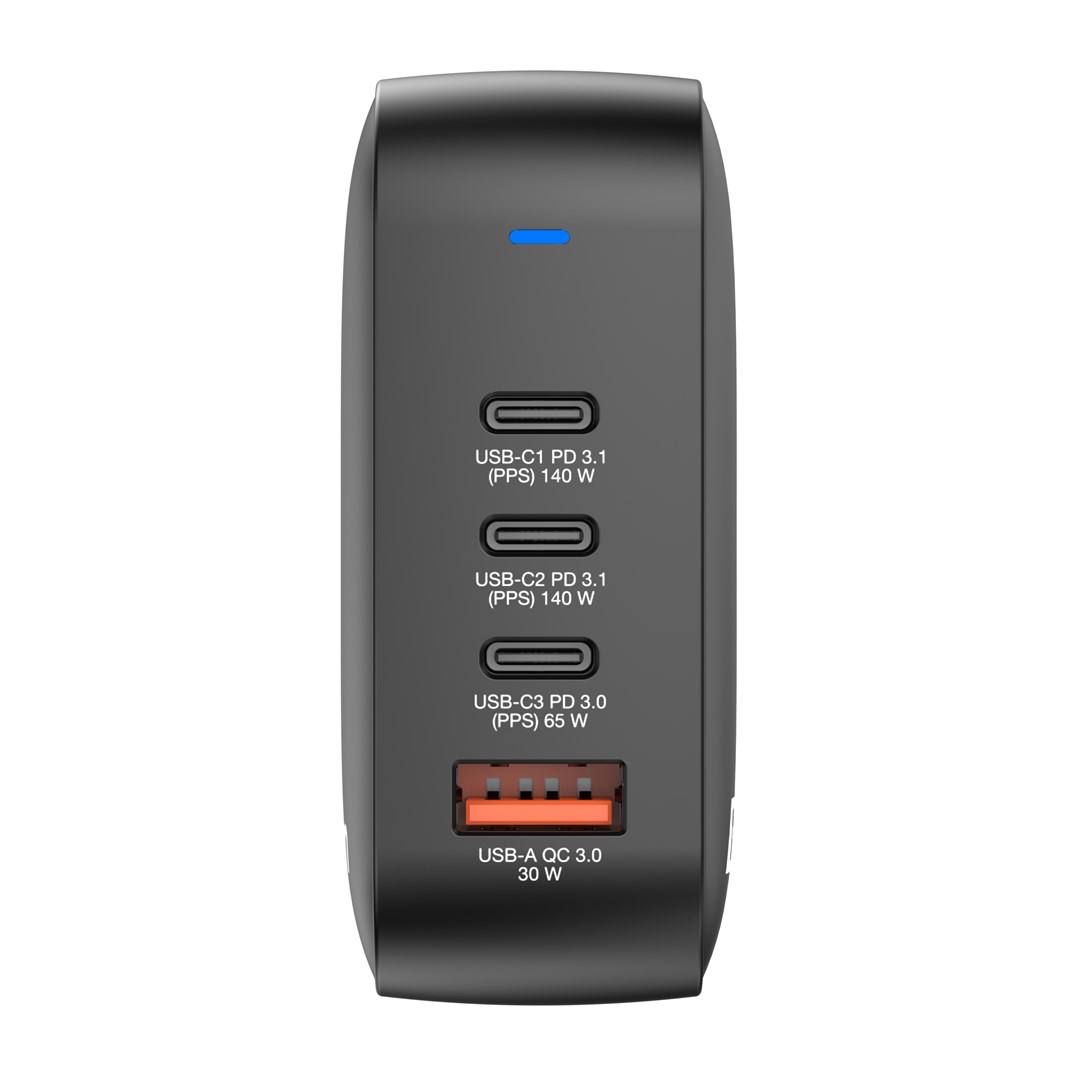 Verbatim Mini GaN Charger 165W 4 Port US plug with EU and UK adaptors - Afbeelding 14