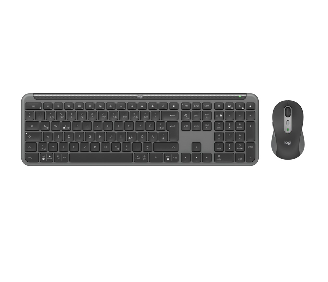 Logitech 920-012483 keyboard Mouse included Office RF Wireless + Bluetooth QWERTZ German Graphite - Afbeelding 7
