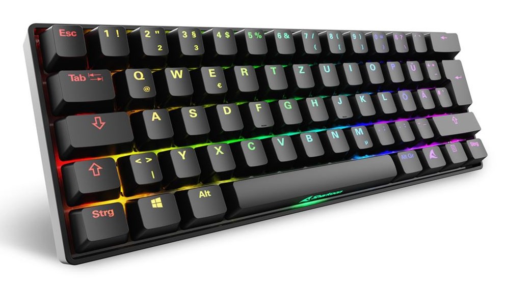 Sharkoon 100065629 keyboard Home USB QWERTZ German Black