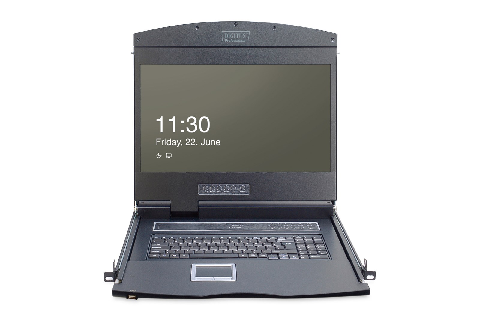 Digitus 19" LCD KVM Console, 1-Port VGA, german Keyboard - Afbeelding 7