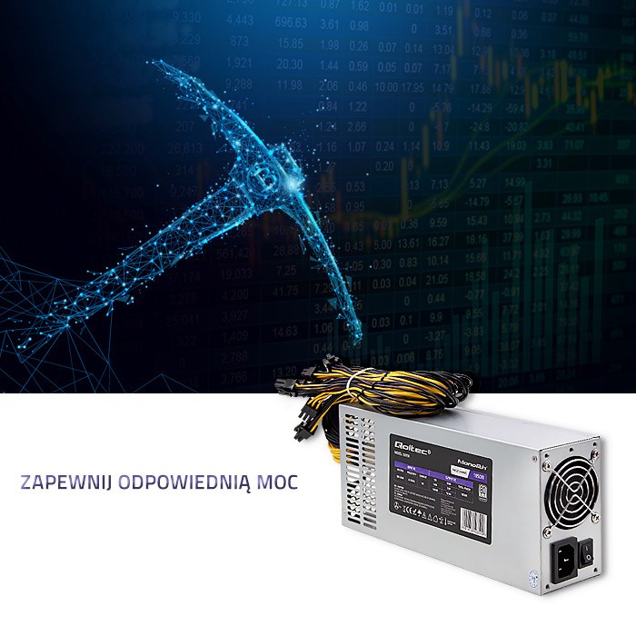Qoltec 50350 power supply 1850W PCI-E| 80 Plus Platinum | Gaming Miner - Afbeelding 8