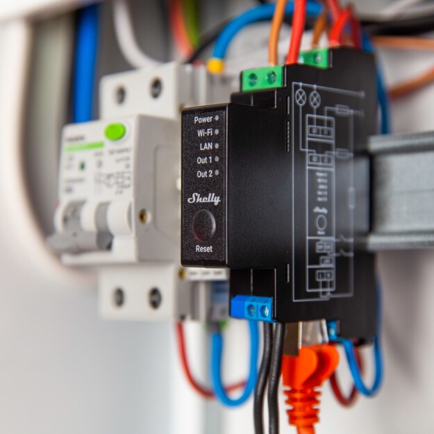 Shelly Pro 2PM electrical relay Black 2 - Afbeelding 3