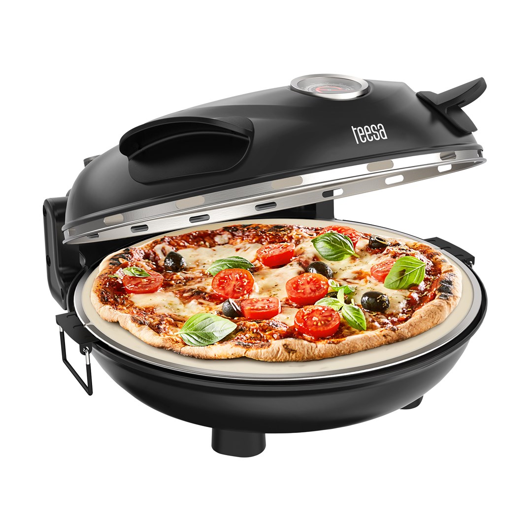 TEESA SUPREME pizza oven, 1200 W, 32 cm, window, removable stone - Afbeelding 5