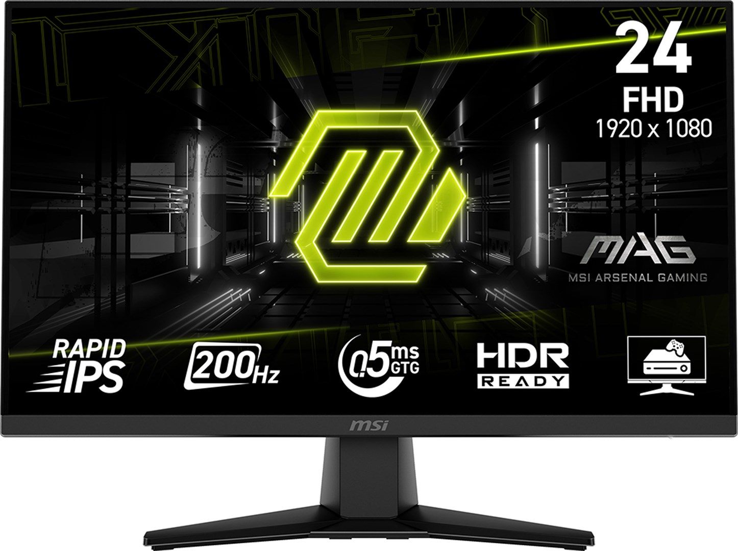 MSI MAG 242F computer monitor 60.5 cm (23.8") 1920 x 1080 pixels Full HD LCD Black