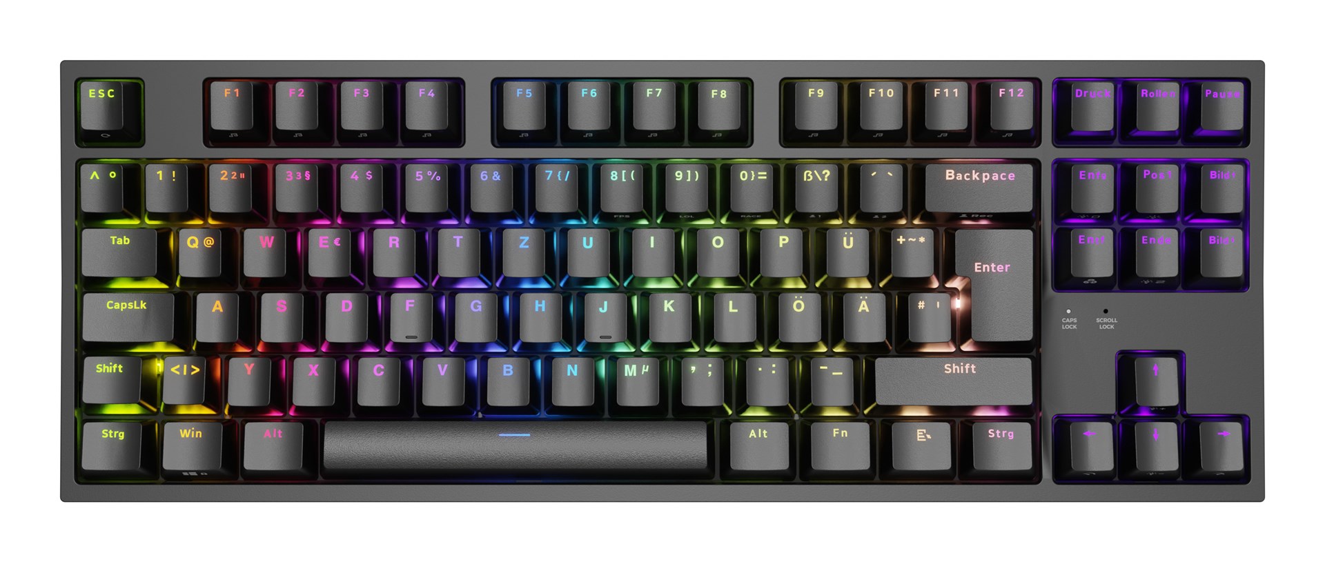 GENESIS Thor 404 TKL keyboard Gaming USB QWERTZ German Black - Afbeelding 15