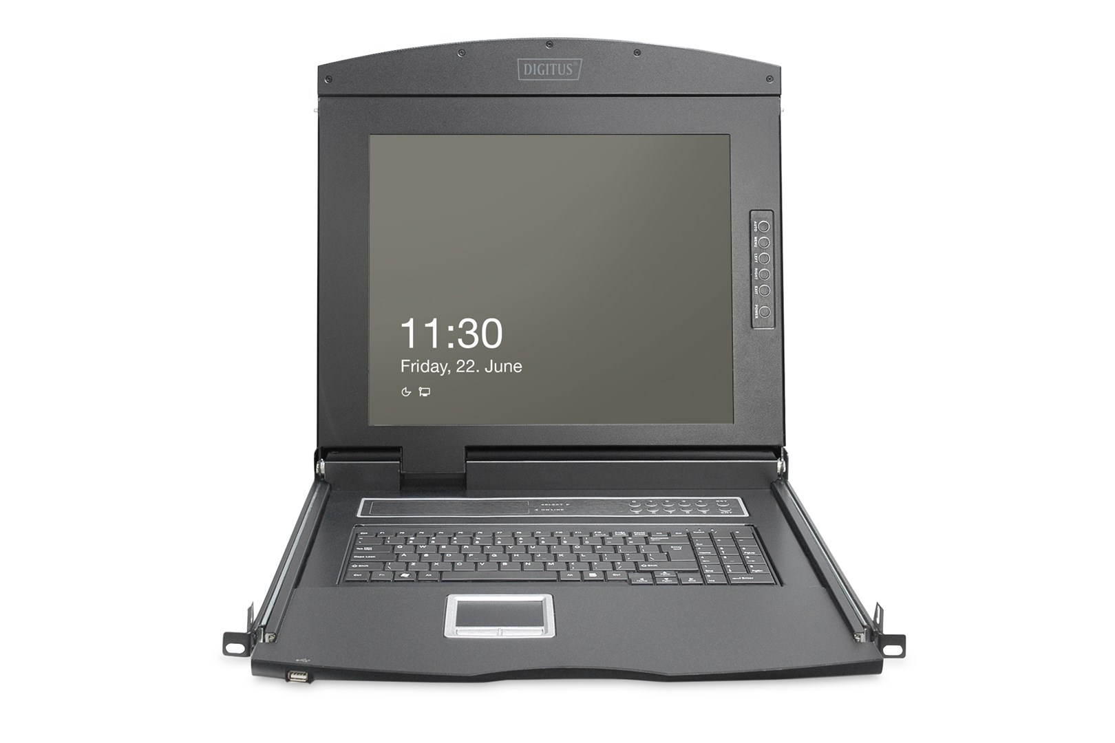 Digitus DS-72221-2GE rack console 48.3 cm (19") 1920 x 1080 pixels Black 1U - Afbeelding 9