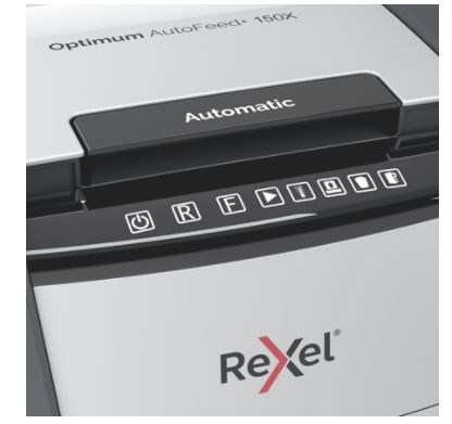 Rexel AutoFeed+ 150X automatic shredder, P-4, cuts confetti cut (4x28mm), 150 sheets, 44 litre bin - Afbeelding 8