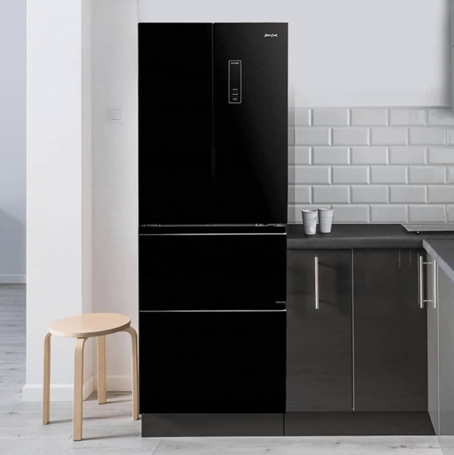 Sam Cook French Door refrigerator-freezer 351 l E Black - Afbeelding 4