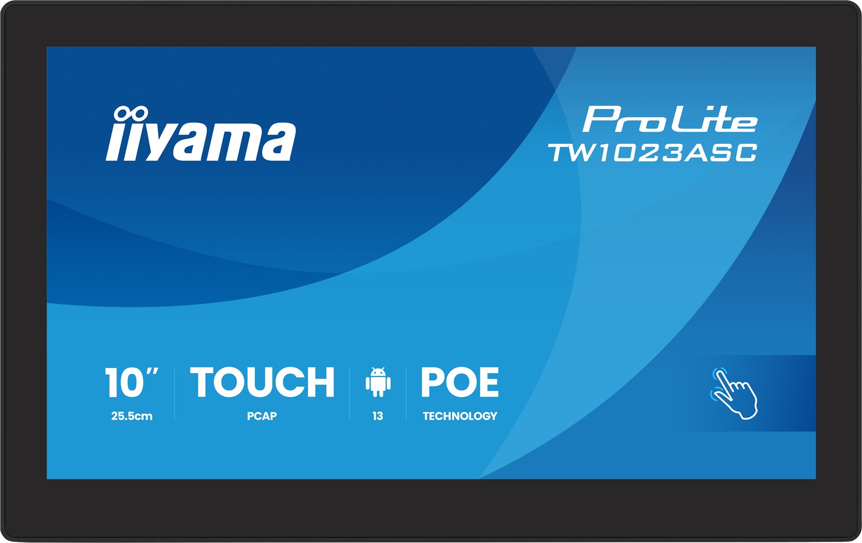 iiyama TW1023ASC-B3P Signage Display Kiosk design 25.6 cm (10.1") Wi-Fi 385 cd/m² WXGA Black Touchscreen Built-in processor Android 24/7 - Afbeelding 3