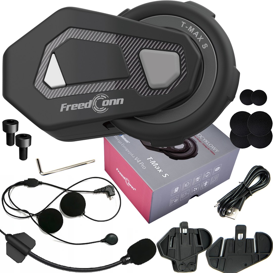 FREEDCONN T-MAX S V4 PRO SINGLE motorcycle intercom Black - Afbeelding 7