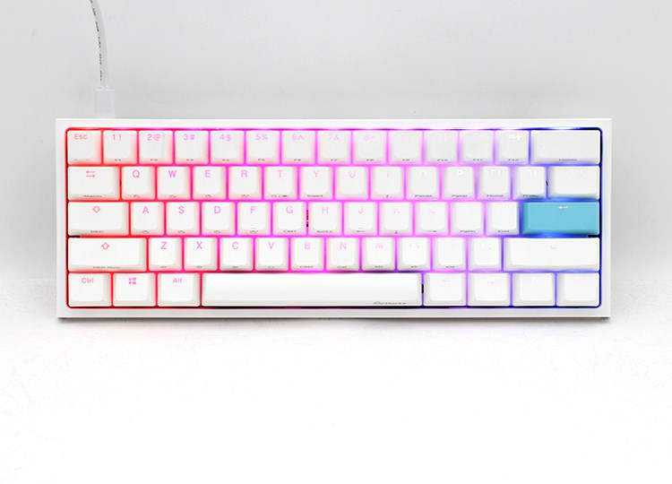 Ducky DKON2061ST keyboard Gaming USB QWERTZ German White - Afbeelding 11