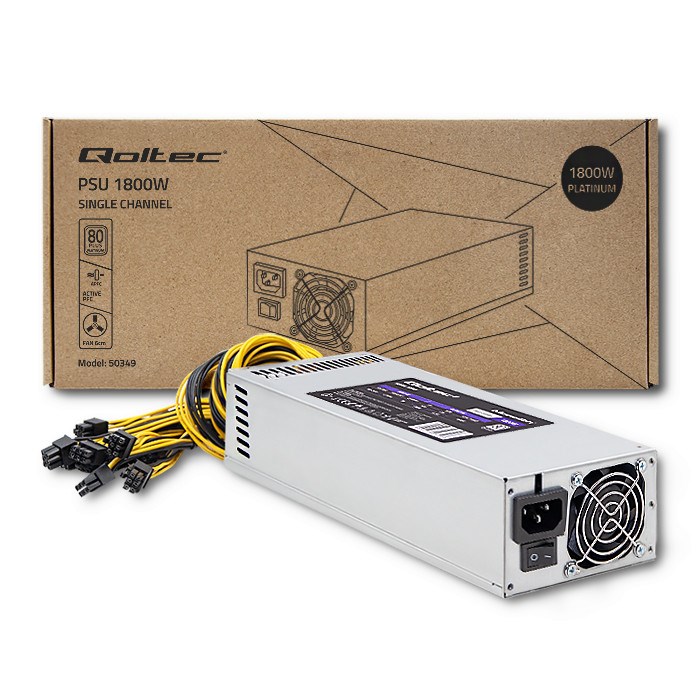 Qoltec 50349 power supply unit 1800 W ATX Grey - Afbeelding 4